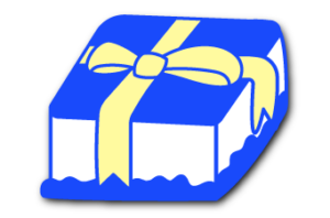 sticker regalo pastel